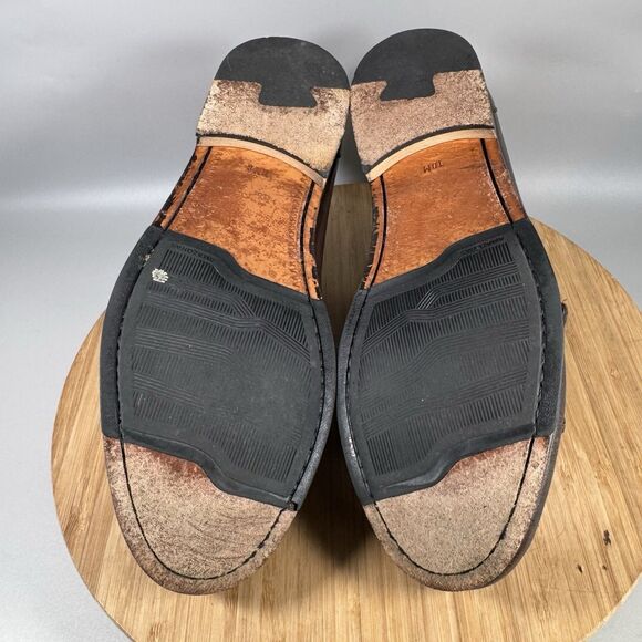 GH Bass Loafers Men’s 10 M Brown Kiltie Buckle Slip On Shoes - Picture 6 of 8